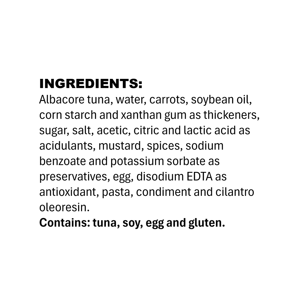 Tonnino Premium Albacore Tuna Salad with Pasta and Carrots, 8oz, Wild Caught, Ready To Eat, Low Mercury