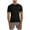 Black, variant on Men's Short Sleeve Basic T Shirt Casual Round Neck Ribbed Tee Top