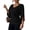 Black, variant on Eytino Womens Sweaters Batwing Sleeve Casual Ribbed Knit Tops Soft Pullover Ladies Tops Blouses