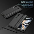 thumbnail image 3 of for Samsung Galaxy Z Fold 3 5G Case with Magnetic Hinge Protection, Kickstand & Pen Slot & Stylus & Tempered Glass Screen Protector Slim Shockproof Protective Case for Z Fold 3, Black, 3 of 7