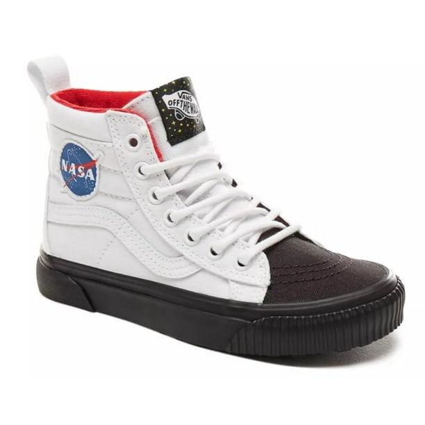 spild væk New Zealand etc Vans Off The Wall Kids X NASA Space Voyager SK8-Hi MTE Shoes (Kids 3) -  Walmart.com