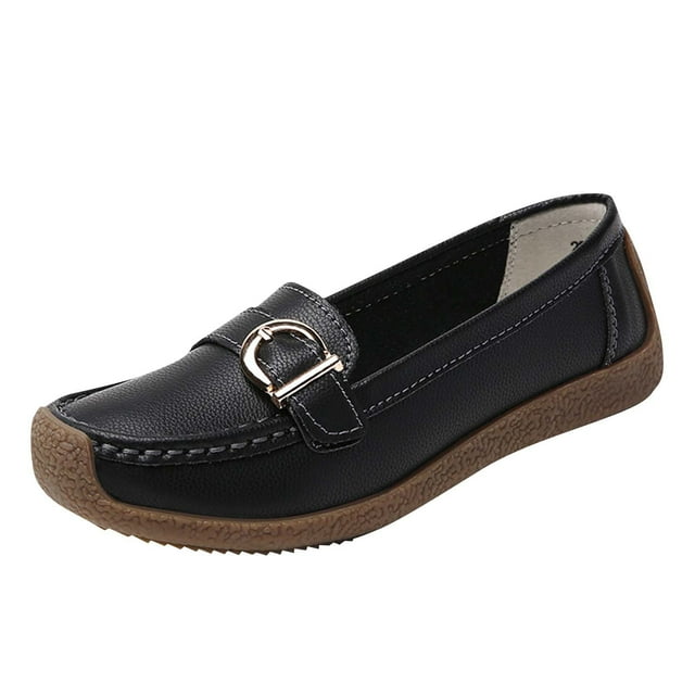 style Mode Été Mode Femme Décontractée Polyvalente Semelle Souple Décontractée style Printemps et Été Mocassins à la Mode et Confortables