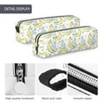 thumbnail image 4 of Pofeuu Moon And Rabbit Print Leather Pencil Case, Leather Pencil Pouch Large Capacity, Big Pencil Pouch with Zipper Vintage Pen Bag Fountain Pen Holder, 4 of 7