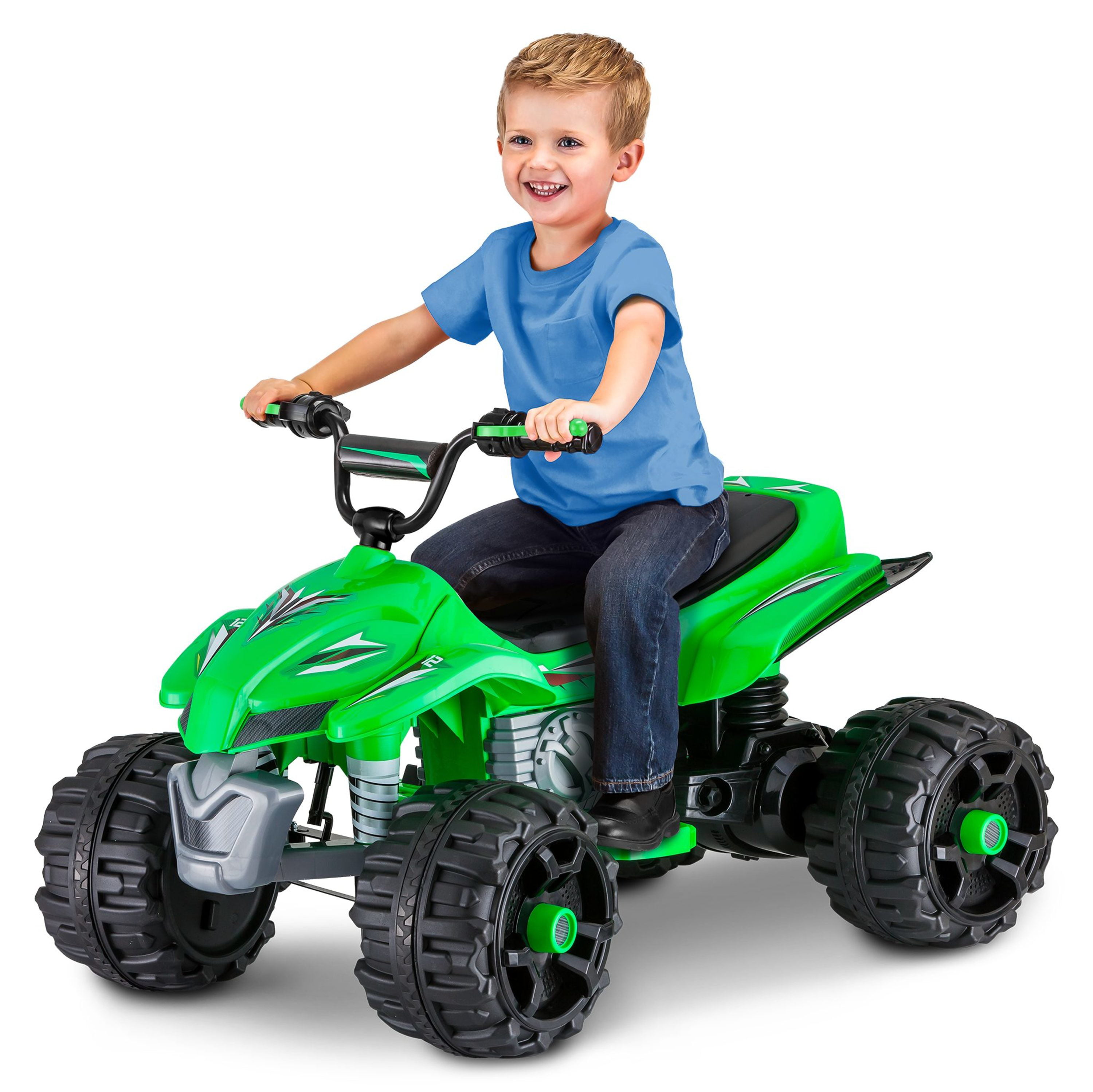 Green Fisher Price Power Wheels Battery Powered Electric Kids Car ATV Ride Toy 