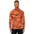 thumbnail image 3 of Mossy Oak Men's Insect Repellent Long Sleeve Performance Camo Fishing Tee with Gaiter, Size M-3XL, 3 of 4