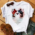 thumbnail image 3 of Camiseta de algodón para niños de Disney Mickey Minnie Mouse, nueva camiseta de moda Harajuku para niña, camiseta de verano de manga corta para bebé, ropa para niño, 3 of 5