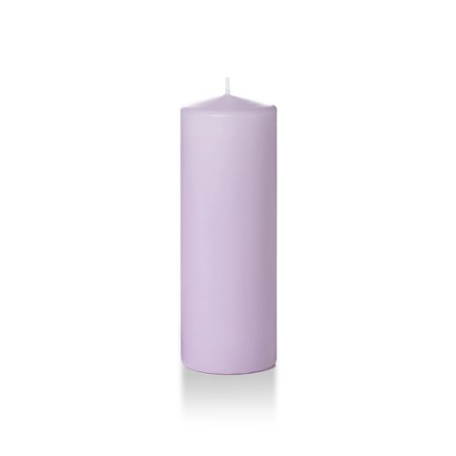 Yummi Case of 12 3" x 8" Lavender Round Pillar Candles Walmart Canada