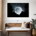 thumbnail image 3 of Elephant Stock Moon Outdoor Wall Art - Horizontal Canvas Wall Art - Dining Room Wall Decor - Astronomy & Space Canvas - Black And Gray Decor - 48" x 32", 3 of 8