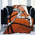 thumbnail image 2 of Basketball Blanket for Women Men, Cool Basketball Themed Design Printed Throw Blankets for Teens Adults Lap, Couch Bed, Warm Soft Cozy Blanket, 60"x 80", 2 of 6