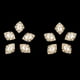 thumbnail image 2 of 10 botones dorados con de imitación y perlas para invitación de boda Zulema Flatback, 2 of 7
