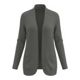 thumbnail image 5 of XIAOCHA Womens Ribbed Knit Cardigan Open Front Long Sleeve Pocket Outerwear Sweater, 5 of 5