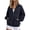 Dark Blue, variant on Womens Half Zip Pullover Oversized Sweatshirt Mock Neck Long Sleeve Quarter Zip Sweatshirts Red,S