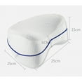 thumbnail image 7 of Leg pillow for side sleeping Elevation blood circulation foam leg pillow for back pain knee surgery recovery,Removable and Washable Cover (1 Pack) White, 7 of 7
