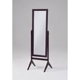 thumbnail image 1 of RAAMZO Espresso Finish Wooden Cheval Bedroom Floor Mirror, 1 of 1