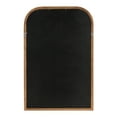 thumbnail image 4 of Kate and Laurel Glenby Transitional Arch Wall Mirror, 24 x 36, Rustic Brown, Wooden Farmhouse Arched Bathroom Mirror with Rounded and Stepped Frame Profile, 4 of 8