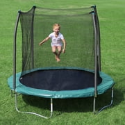Skywalker Trampolines 8ft Round Trampoline with Safety Enclosure Net, Bule - Outdoor Bounce Mat for Kids & Adults