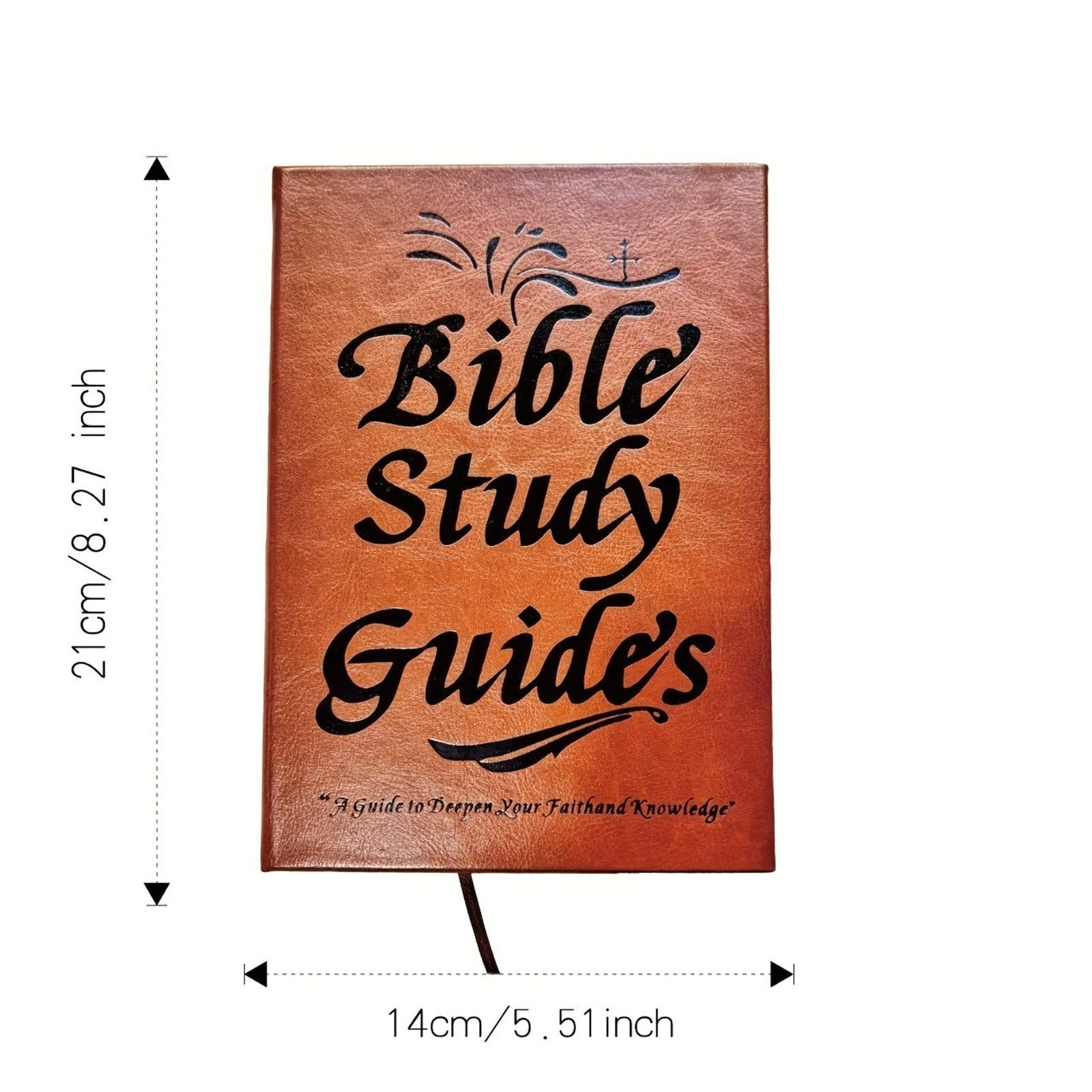 3Pack 66-Page Bible Study Guide Journal Bible Study Notebook for Beginners PU Leather Cover Daily Scripture Quotes Faith-Based Notebook for Prayer Reflections
