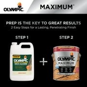 Olympic Maximum 1 Gallon Honey Gold Transparent Exterior Stain and Sealer in One Low VOC