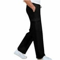 thumbnail image 5 of Fashion YLSDY Mens Casual Cargo Pants Relaxed Fit Outdoor Hiking Pants Spring Sports Fashion Cotton Drawstring Sweatpants with Pockets Black XL, 5 of 5