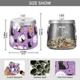 thumbnail image 2 of Yayeee Ashtray with Lid for Cigarette Smokeless Stainless Steel Home Ash Holder, Purple Halloween Pattern, 2 of 7