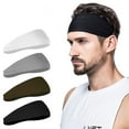 thumbnail image 1 of Moisture Wicking Headbands for Men (4 Pack) - Sweatband Helmet Compatible, 1 of 8