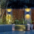 thumbnail image 3 of sweethay Luces solares Luces solares de pared brillantes Luces solares montadas en la pared Luces solares inteligentes para iluminación de escaleras al aire Iluminación y accesorios Luz calida sweethay HA027242-01, 3 of 7