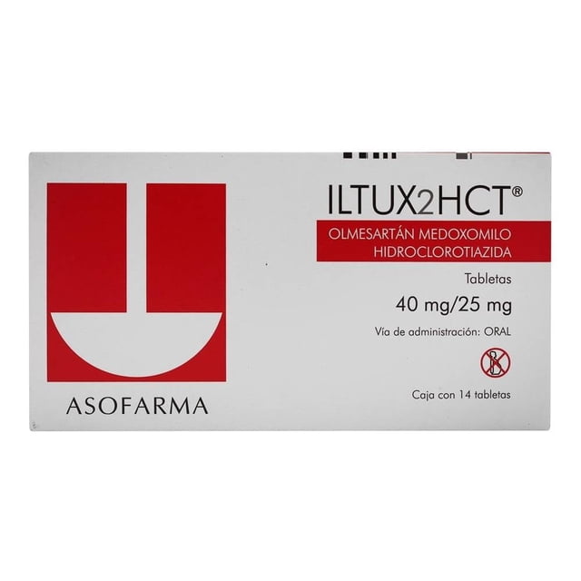 Iltux2hct 40 mg/25 mg 14 tabletas