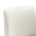 thumbnail image 5 of WestinTrends Carlo Modern Cureveback Accent Dining chair Set (Set of 2), Ivory, 5 of 12