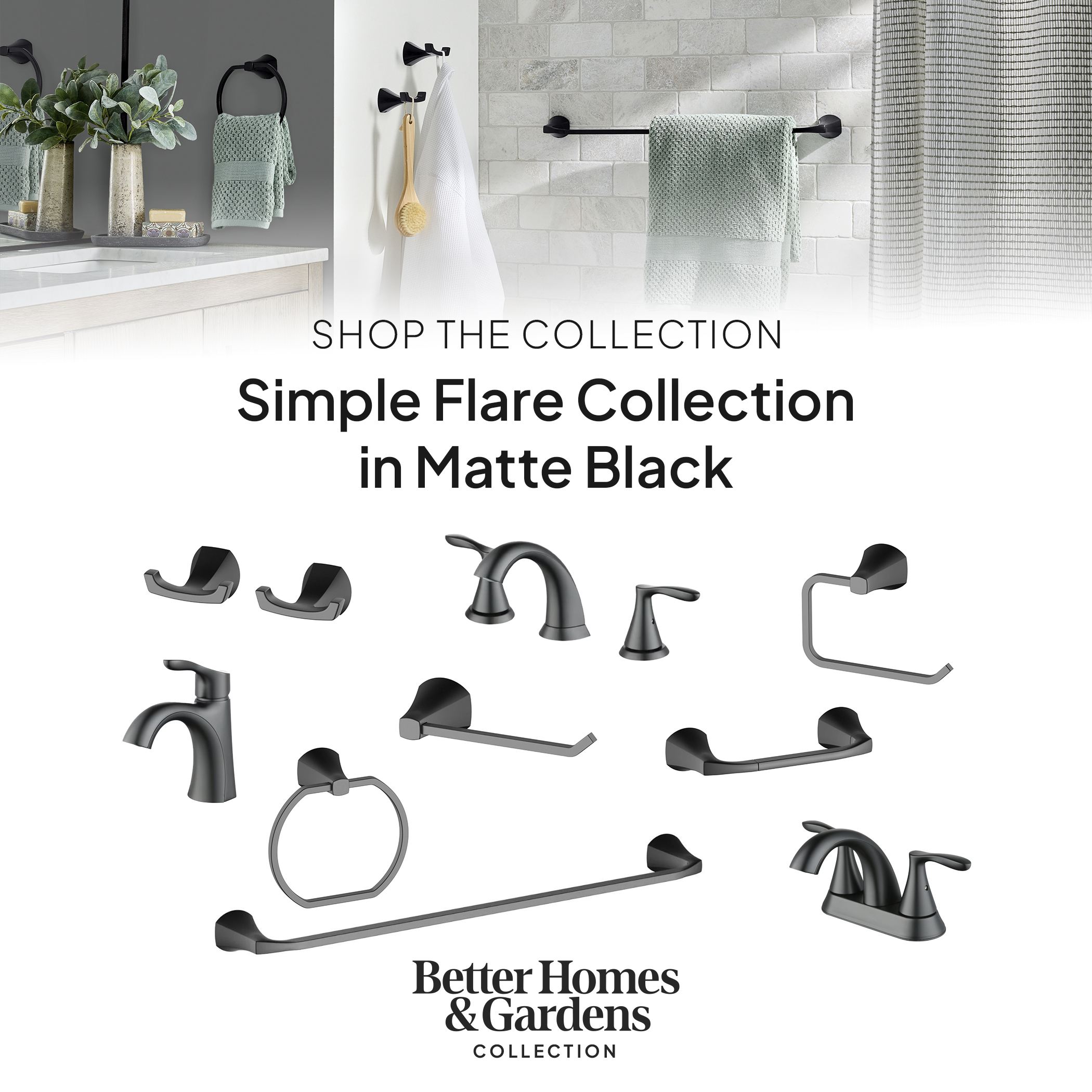 Better Homes & Gardens Simple Flair Matte Black Bathroom Faucet photo 2