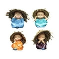 thumbnail image 2 of 4 estatuas de Kung Fu para niños, estatuas de Buda, lindas figuras de Buda chinas para niños. 6cm, 2 of 9