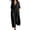 *Black, variant on VBVC Women's Cotton Linen Button Down Maxi Dress , Summer Side Slit Dress For Women , Ladies' Short Sleeve Shirt Dress with Pockets,Beige,S-3XL