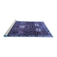 thumbnail image 2 of Ahgly Company Machine Washable Indoor Round Persian Blue Traditional Area Rugs, 8' Round, 2 of 4