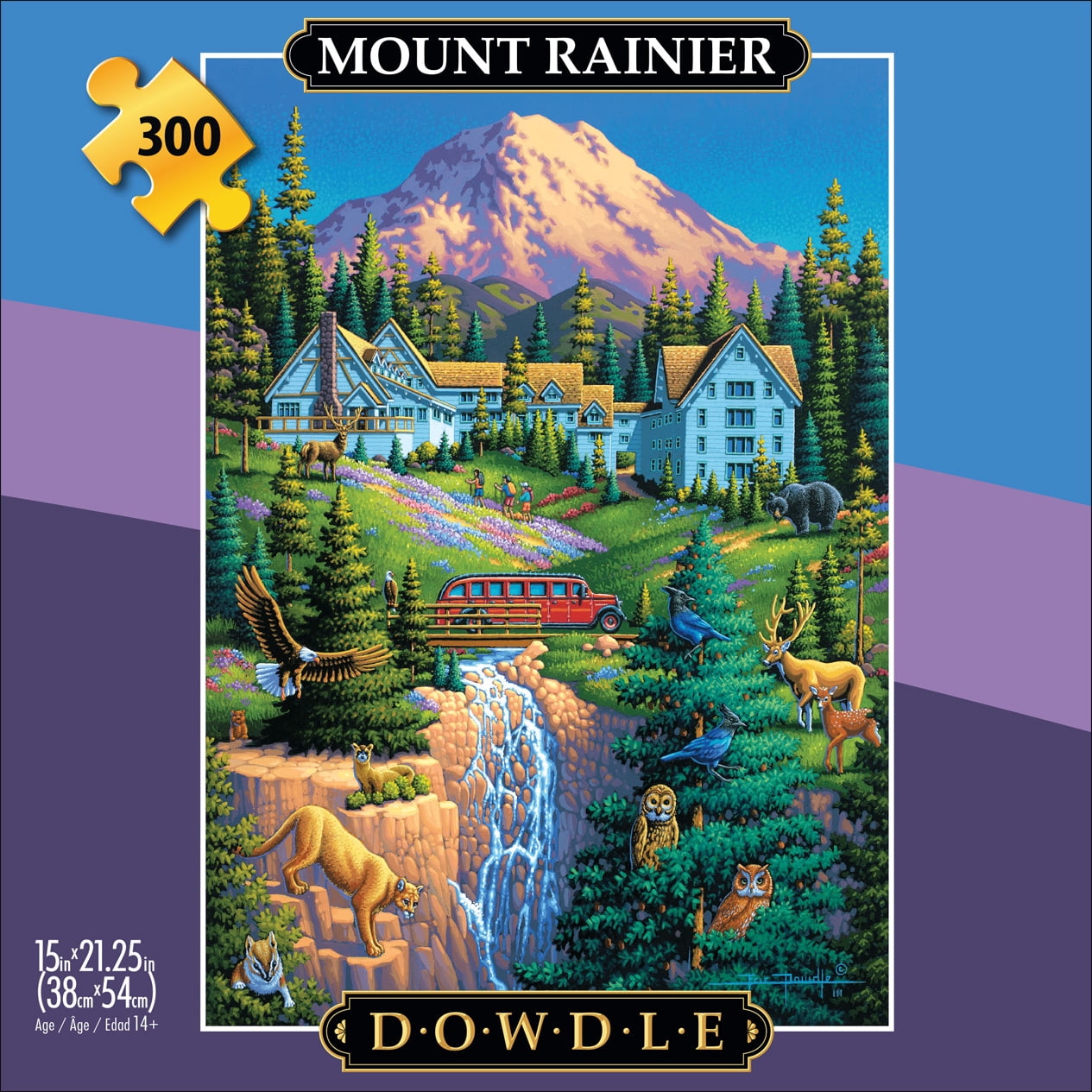 Buffalo Games Eric Dowdle Mount Rainier 300-Piece Interlocking Jigsaw Puzzle for Adults Ages 14+