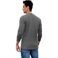 thumbnail image 6 of Iceglad Mens Fashion Casual Front Placket Basic Long Sleeve Henley T-Shirts, 6 of 10