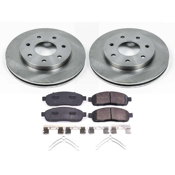 Ultimate Brakes Front Semi-Metallic Brake Pad and Rotor Kit with Hardware WM80028