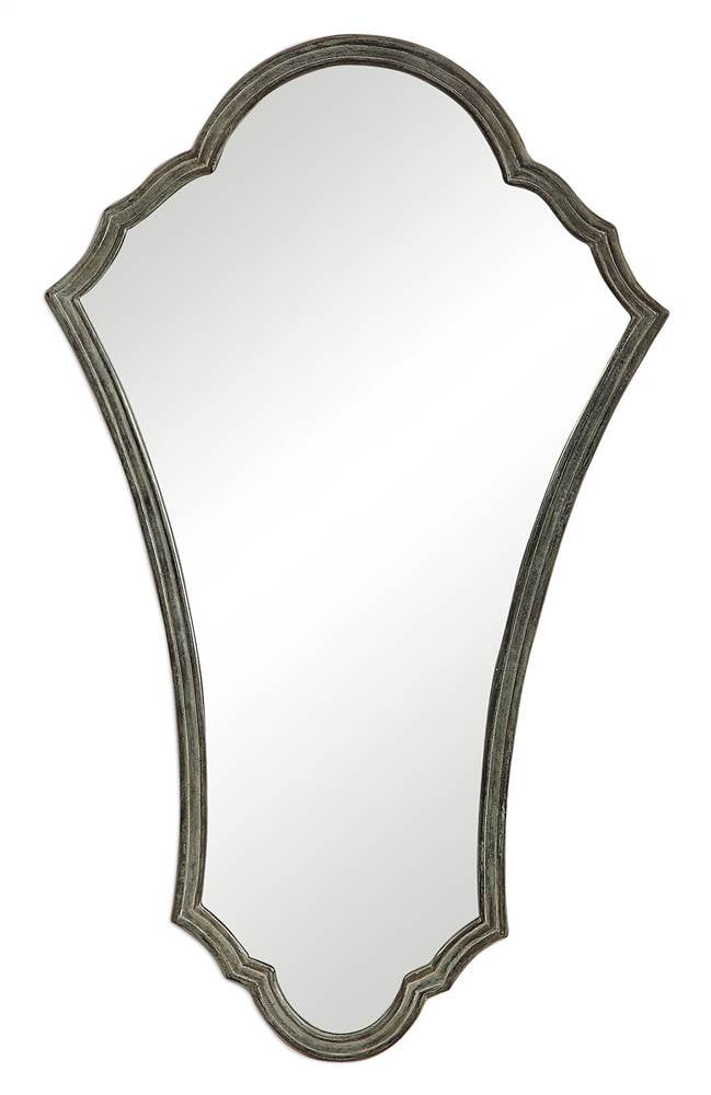 Arched Wall Mirror in Dark Bronze