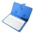 thumbnail image 1 of Funda de teclado Bluetooth portátil Teléfono móvil Teclado inalámbrico Funda protectora de cuero PU Vogacara DZ7528-06B, 1 of 2