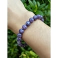 thumbnail image 5 of Lepidolite Crystal Bead Bracelet 8mm, Wholesale Genuine Lepidolite Stretch Gemstone Bracelet, Lepidolite Gift for Men & Women (3), 5 of 9