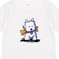 thumbnail image 4 of Inktastic KiniArt Westie with Bone Boys or Girls Long Sleeve Toddler T-Shirt, 4 of 5