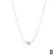 thumbnail image 6 of Golden Little Love Simple Necklace Temperament Clavicle Minority Chain V2M2, 6 of 7