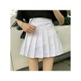 thumbnail image 2 of Women Girls Student College Style Basic Versatile Pleated Skirt, 2 of 4