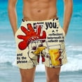 thumbnail image 1 of Maillots de Bain Hommes, Shorts de Plage Amples d'Été pour Hommes avec Poches, 1 of 6