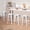 White, variant on Topeakmart 4pcs 30'' Metal Bar Stools Vintage Counter Bar Stool Stackable Chairs White