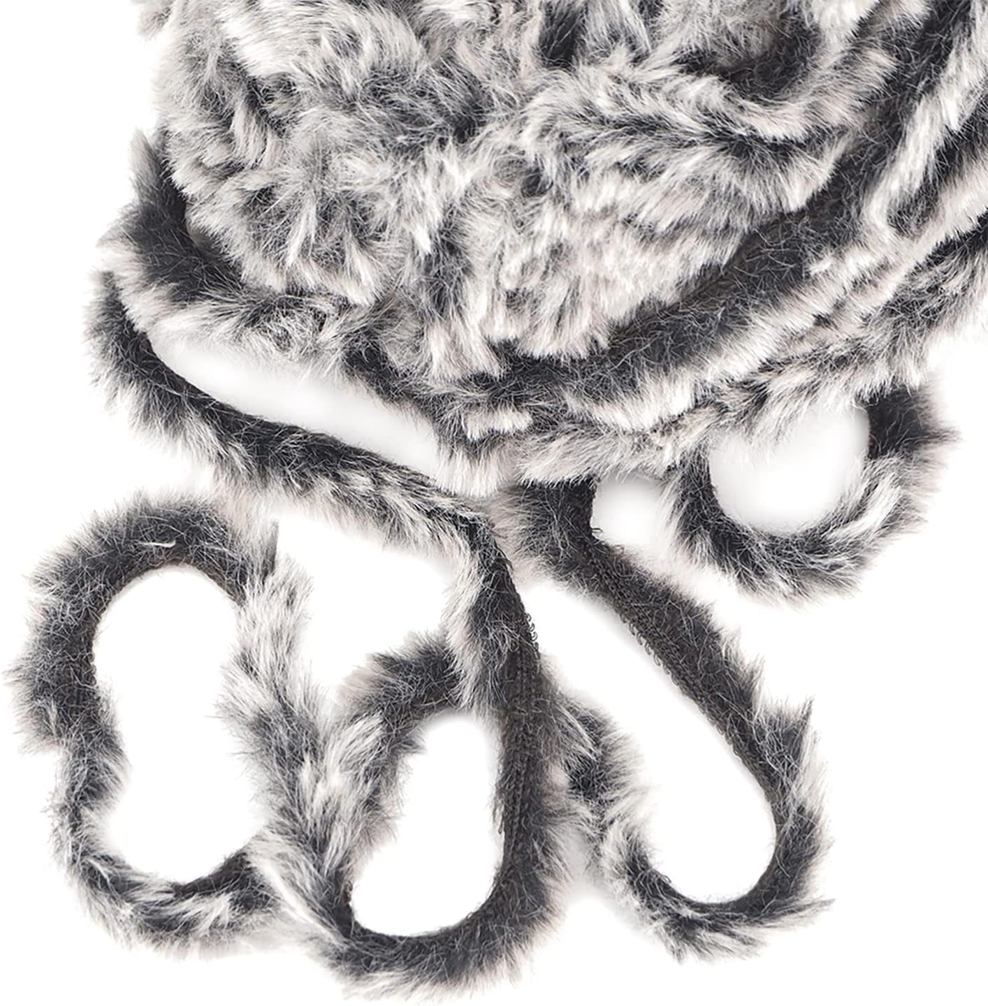 2 Pack/ 6Pack Super Soft Fur Yarn Chunky Fluffy Faux Fur Yarn Eyelash Yarn for Crochet Knit - Each Length 98.5 ft