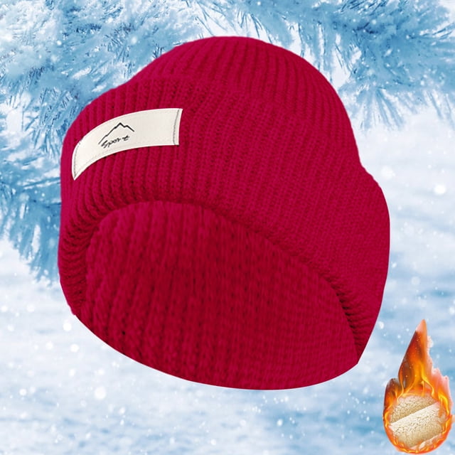 Chapeau d'Hiver à Capuche pour Enfants en Laine Tricotée avec Oreilles Chaudes, Chapeau à Col Anti-Froid, Chapeaux Bombardier, Bonnets Rouges