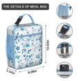 thumbnail image 3 of Wildflower Insulated Lunch Box Women Reusable Lunch Tote Bag with Side Pocket Lunchbox Office Travel, 3 of 6