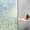 thumbnail image 4 of Window Film under $5! CQCYD Bathroom Window Film, PVC Privacy Sticker for Glass Doors, Non-Adhesive Light Filtering Decal, Frosted Window Covering for Home Office, 4 of 8