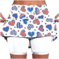 thumbnail image 1 of Pantalones Cortos Atléticos de Mujer de Cintura Alta Pantalones Ligeros de Impresión Delgados con Bolsillos, 1 of 7