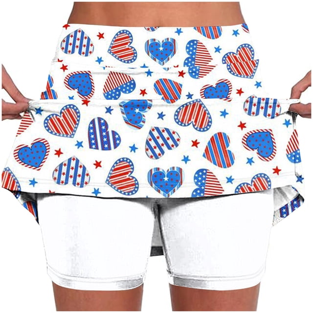 Pantalones Cortos Atléticos de Mujer de Cintura Alta Pantalones Ligeros de Impresión Delgados con Bolsillos