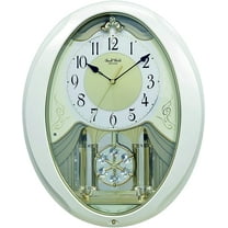 Rhythm Clocks "Snowflake Pearl" Musical Motion Clock